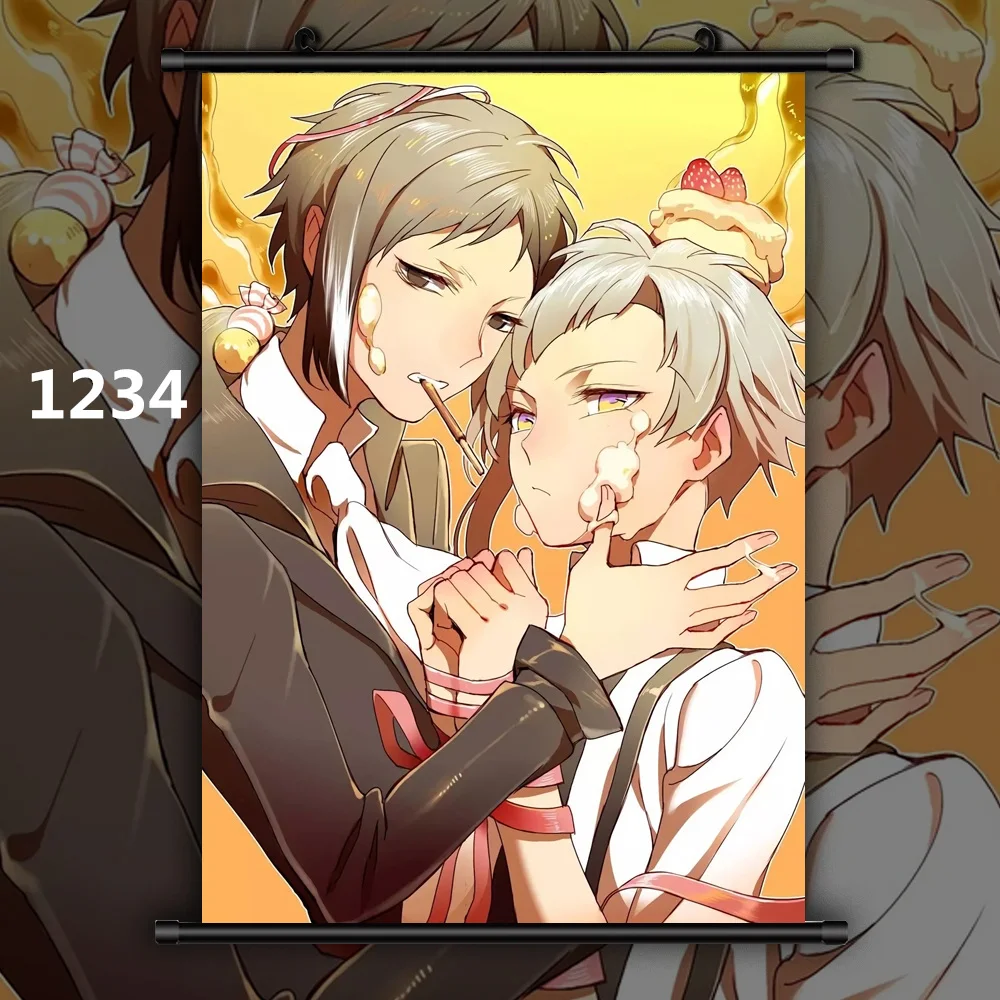 Настенный постер Bungou бродячие собаки дазай чууя атсуши аниме постеры Картина на