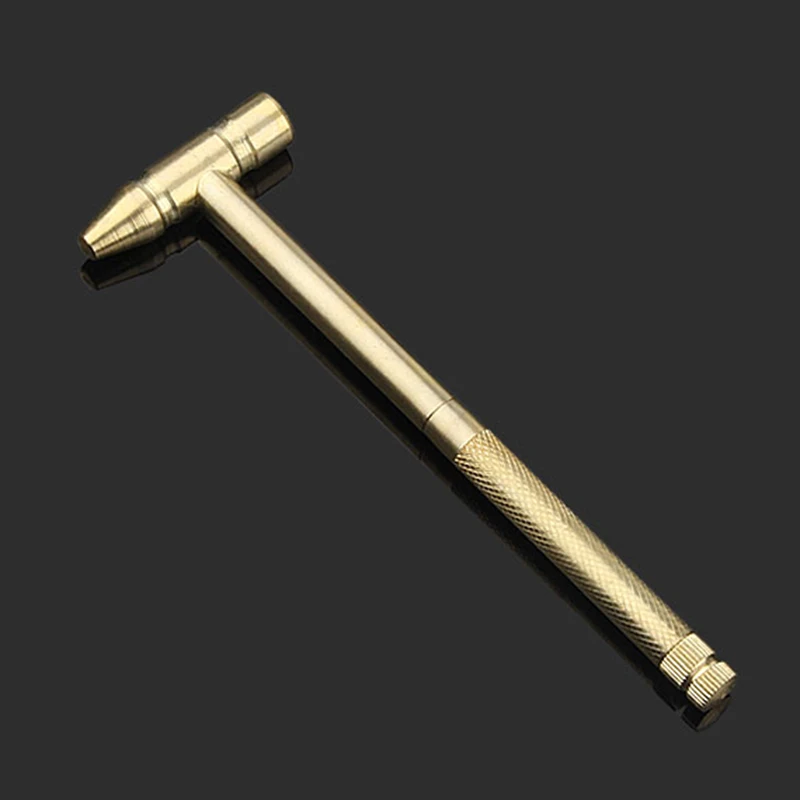 

Copper Hammer 5 In 1 Multifunctional Hammer Built-in Small Screwdriver Indoor Outdoor Mini Tool HR