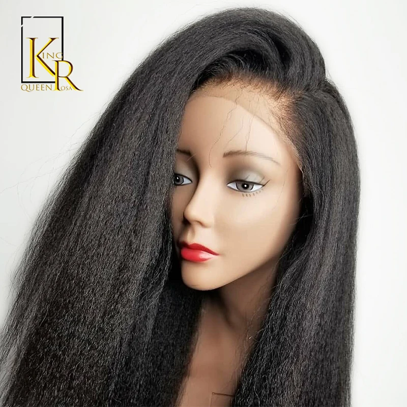 Кудрявый прямой парик бразильский Remy 13x4Lace передние человеческие волосы парики для черных женщин итальянский яки с ребенком натуральный предварительно выщипанный VSBOB