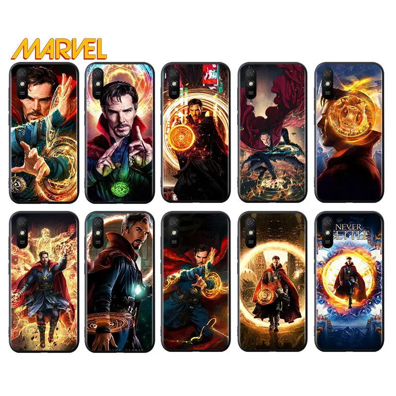 

Doctor Strange Marvel hero for Xiaomi Redmi 10X Pro 5G 9A 9I 9T 9 GO K40 K30 K20 Ultra 8 7 6 5 4X Pro Soft Black Phone Case