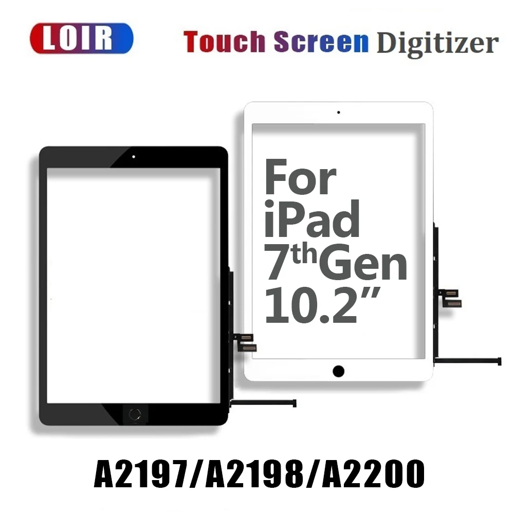 1 шт. с кнопкой Home Flex для iPad 7 10 2 7-го поколения A2197 A2198 A2200 сенсорный экран дигитайзер