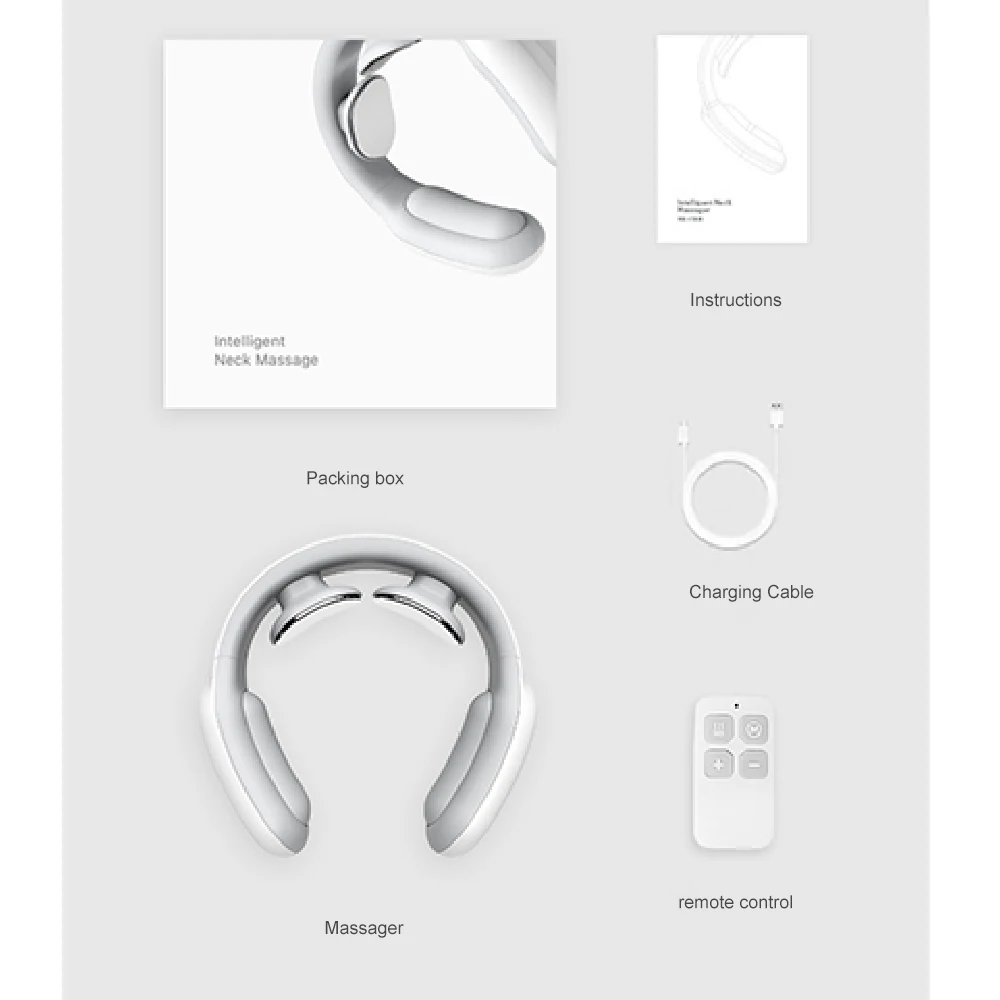 

Smart Electric Neck Shoulder Massager Pain Relief Tool Health Care Relaxation Cervical Vertebra Physiotherapy Ship from RU ES