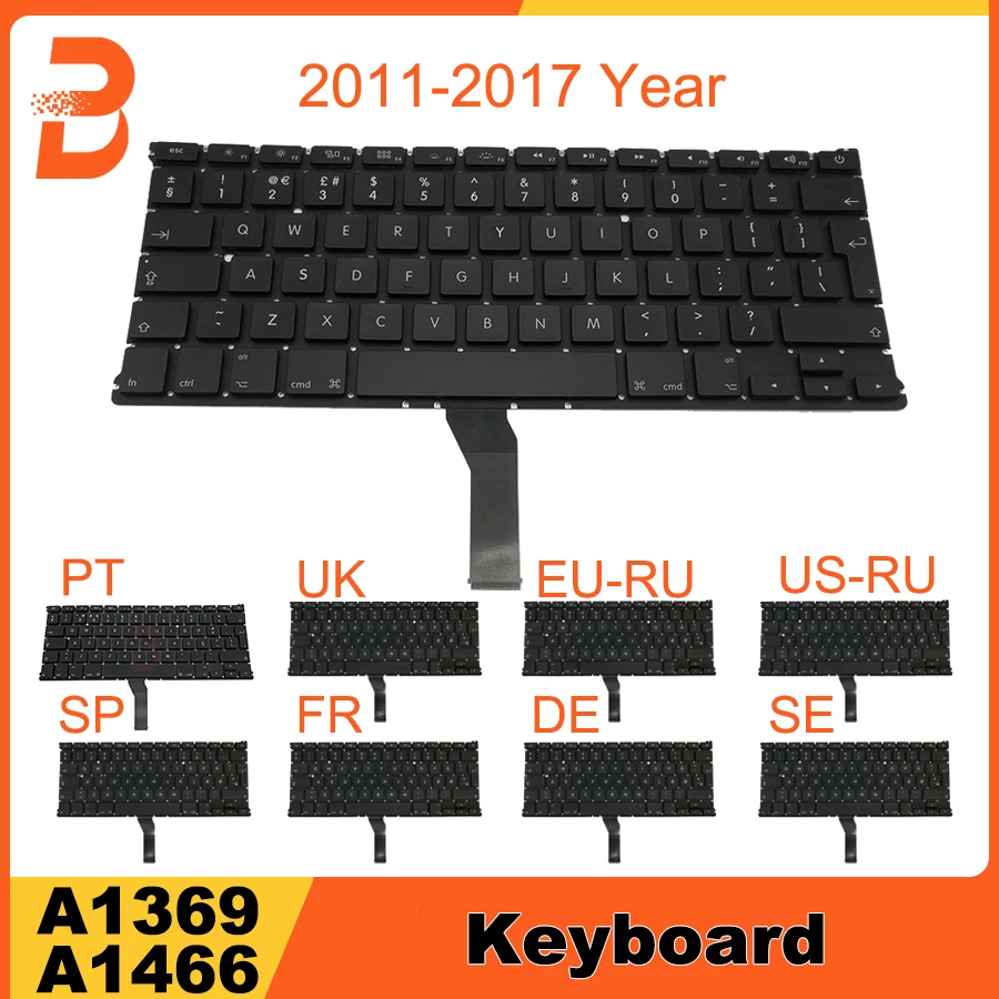 Новая сменная клавиатура с английской русской испанской французской немецкой