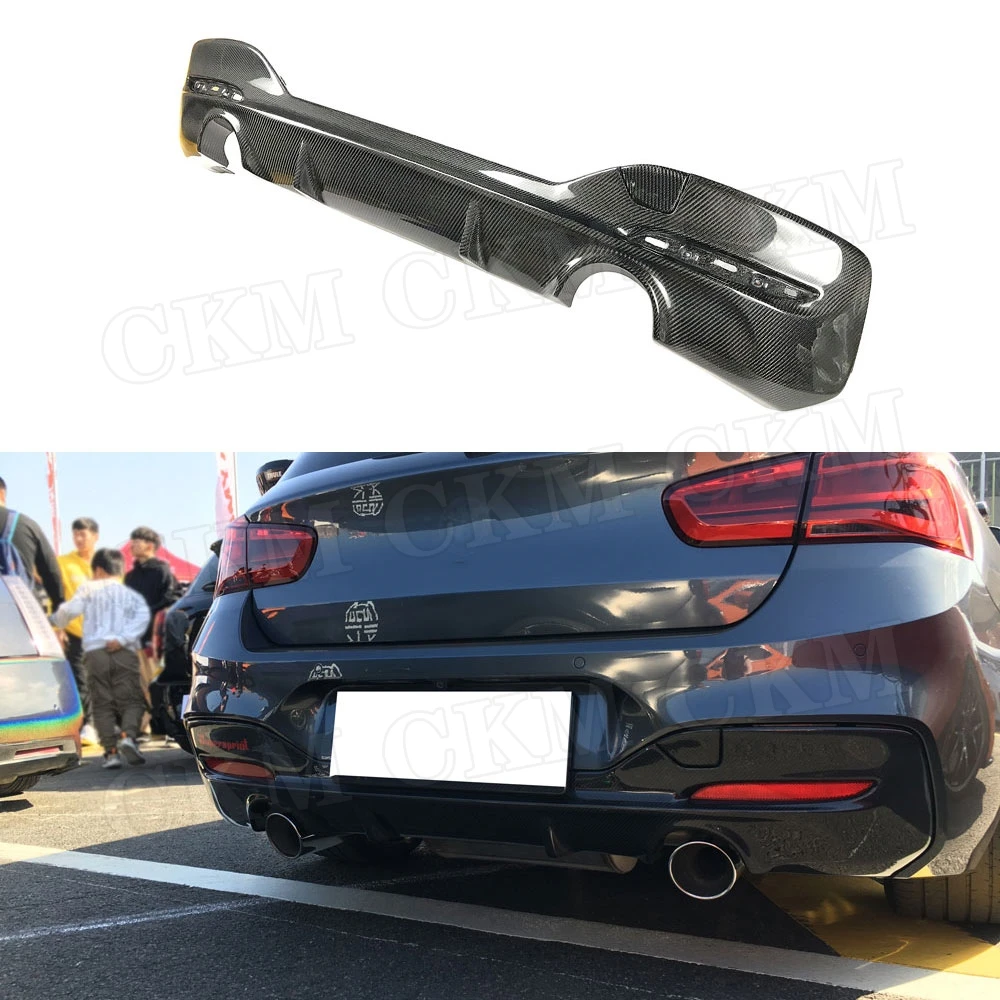 Углеродное волокно/FRP диффузор, губа на задний бампер для BMW 1 серии F20 M135i M140i M Sport 2016 -2018 3D стиль задний Hugger Углеродное волокно/FRP диффузор, губа на задний бампер для BMW 1 серии F20 M135i M140i M Sport 2016 -2018 3D стиль задний Hugger