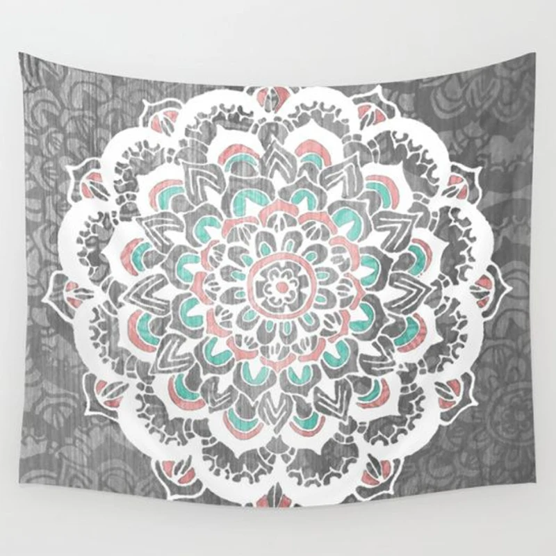 

Tapestry Wall Hanging Colored Printed Home Living Wall Dector Art Mandala Carpet Indian Elephant Hanging Wall Tapestry