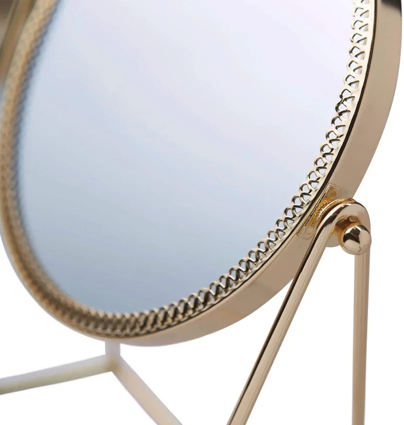 Винтажное металлическое косметическое зеркало Ins для макияжа подарок на день