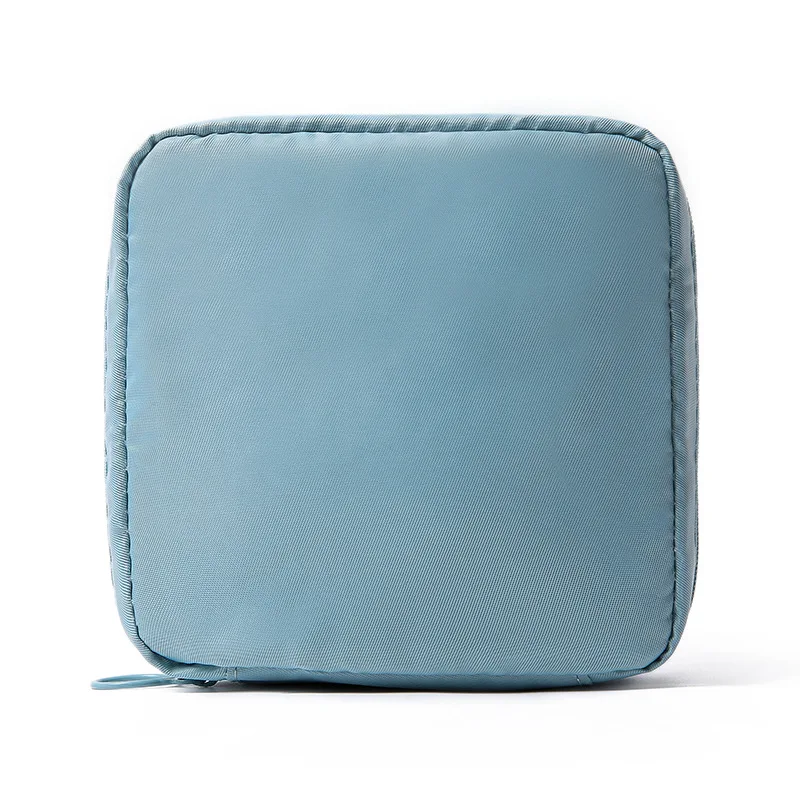 Light blue Новая вместительная косметичка для гигиенических салфеток в путешествии, милая переносная Сумочка для женщин, полотенец, сумка для путешествий, маленький кошелек, сумочка-Органайзер - Цвет: Light blue