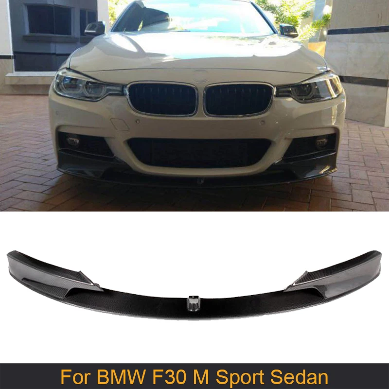 

3 Series Carbon Fiber Front Lip Spoiler For BMW F30 M Sport Sedan 4 Door 12-17 Non Standard Car Front Bumper Lip with Splitters