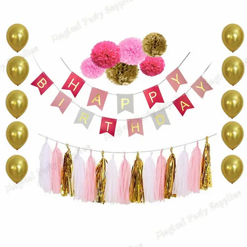 1 Набор мятный баннер для мальчиков на день рождения из салфетки кисточка