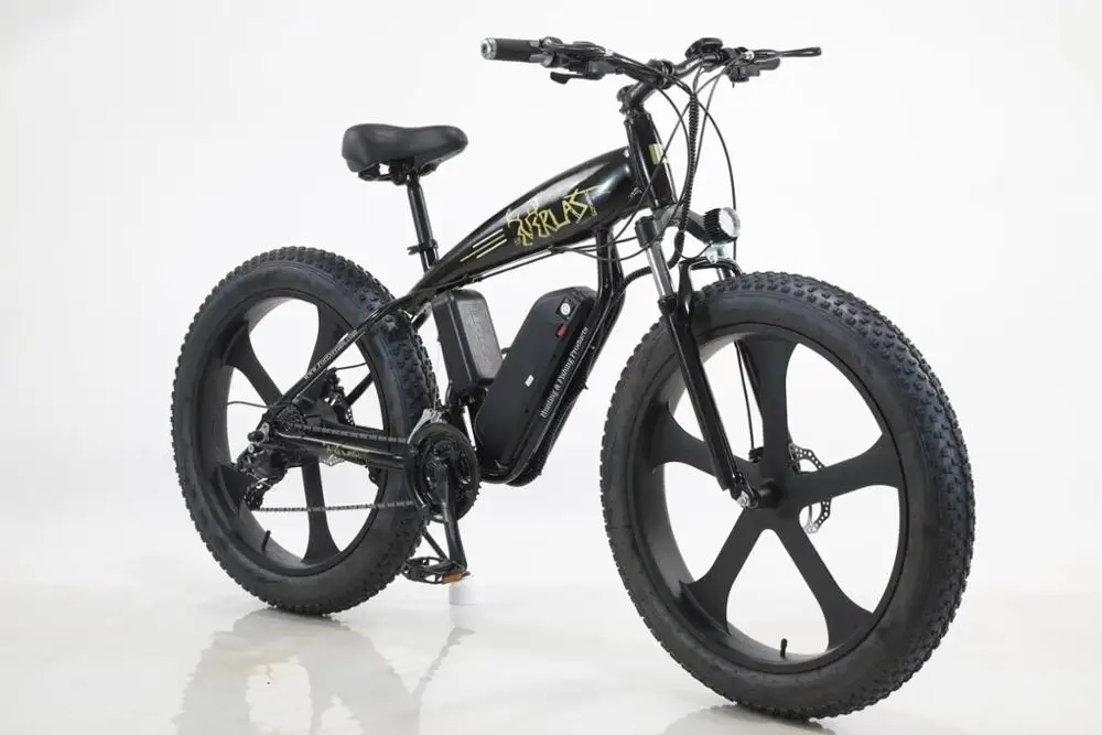 

26 Inch Electric Bicycle 1000W Snow Beach Mountain Bike Fat Tire 4.0 Power E Bike Adult