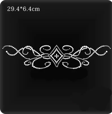 

2pc/lot pant flower appliques transfers design iron on transfer patches hot fix rhinestone transfer motifs fixing rhinestones
