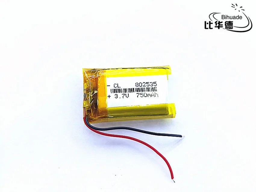 802535 3 7 V 750mAh 082535 литий-полимерные Li-Po li ion аккумуляторные батареи для Mp3 MP4 MP5 GPS PSP mobile