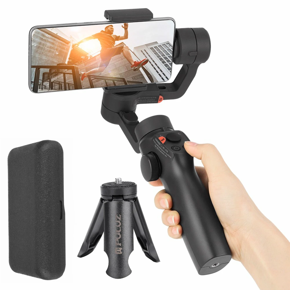 with Tripod Ручной Eyemind V2.0 3-осевому гидростабилизатору телефон стабилизатор для мобильного телефона смартфона под 6,5 дюйм(ов) и для камеры GOPRO 4/5/6/7 - Цвет: with Tripod