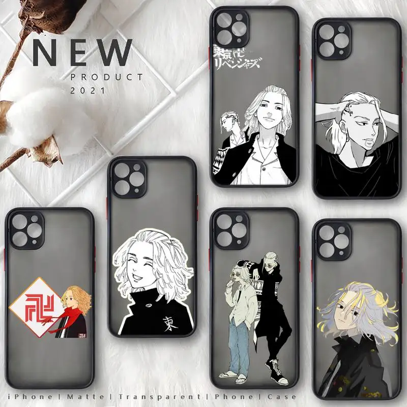 

Tokyo revengers Phone Case Matte Transparent for iphone 11 12 pro mini XS XR X max 7 8 plus TPU Mobile bags coque shell funda