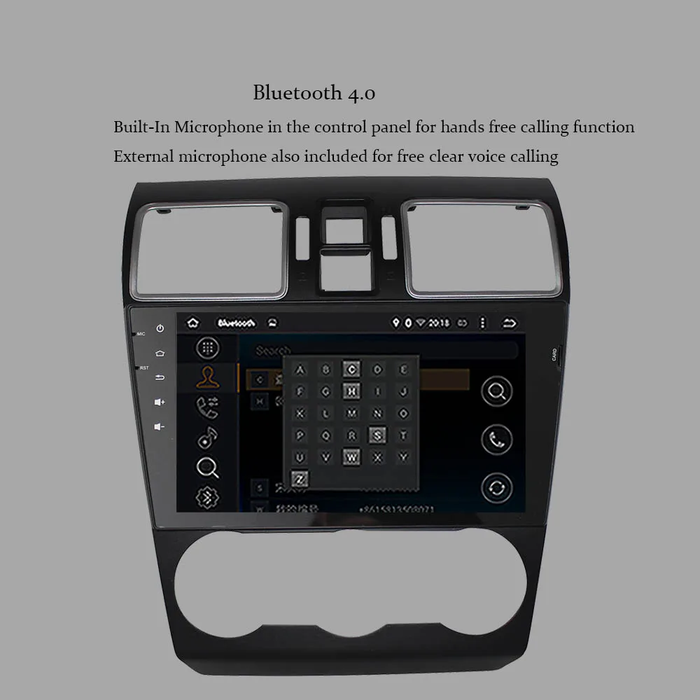 9&quot Octa Core GPS Navigation Head Unit Android 10.0 Car Radio For Subaru Forester 2015-2022 Multimedia Player Support Steering |