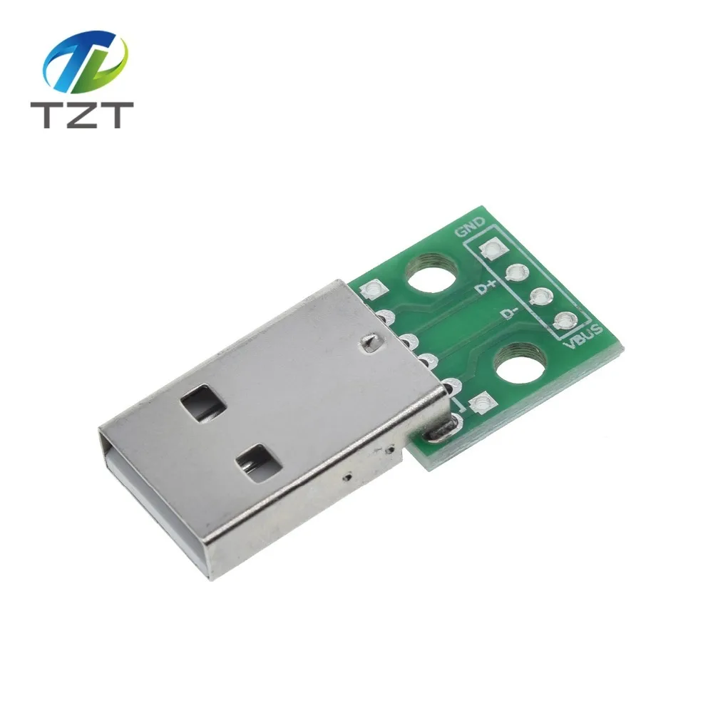 TZT MINI MICRO USB Для DIP адаптера/USB разъем 2,54 мм 5pin Женский Разъем b Тип USB2.0 Женский PCB конвертер USB-01