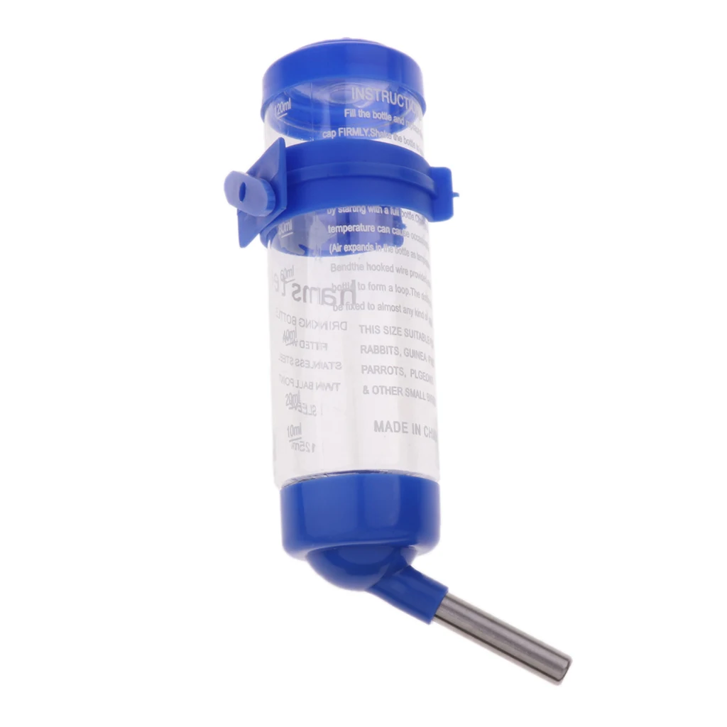 Маленькая бутылка для воды собак и кошек без капель нетоксичный кролик диспенсер