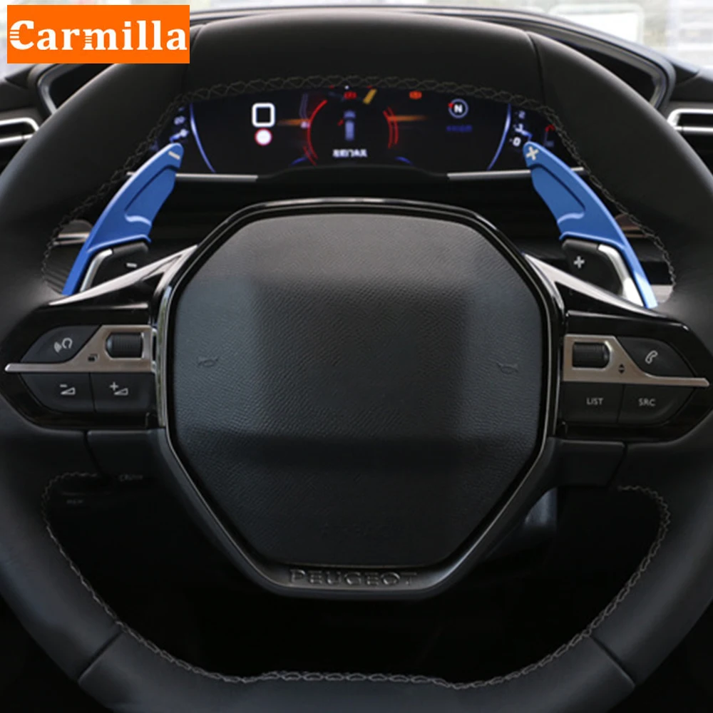 

Carmilla автомобиля весла для Peugeot 508 508GT 508 GT 2019 2020 2021 рулевое колесо переключения расширение наклейки автомобильные аксессуары