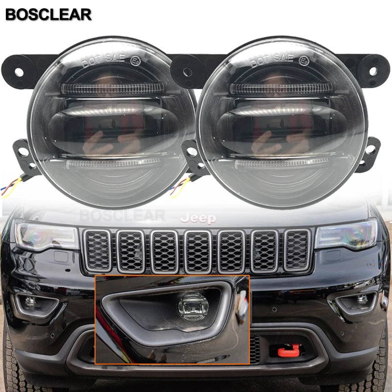 Круглые светодиодные противотуманные фары 3 5 дюйма для jeep grand cherokee 1999 2004
