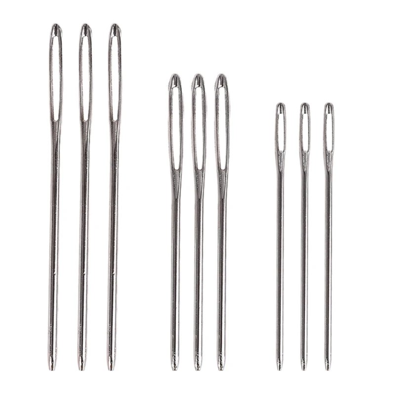 Швейные поделок набор игл Вязание крючком крючок ткацкого станка большие глаза