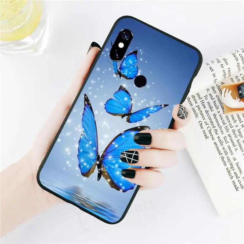 

butterfly cute animal Phone Case For Xiaomi Redmi note 7 8 9 t k30 max3 9 s 10 pro lite