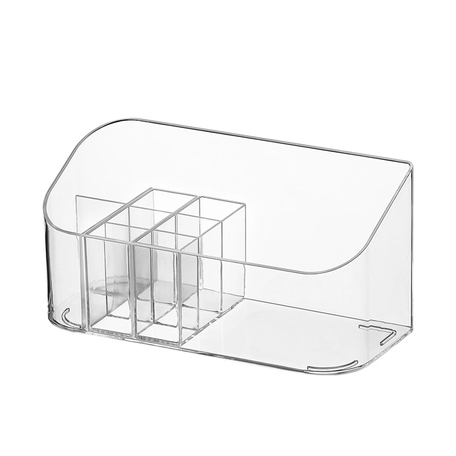 

Display Clear Tray Cosmetic Box Vanity Brushes Lipsticks Makeup Organizer Nail Polish Holder Case Desktop Storage Bathroom
