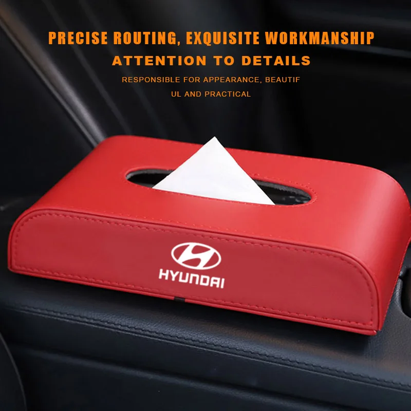 

Car pull paper towel box leather high-grade seat furnishings For PEUGEOT 106 206 306 406 107 207 307 407 301 308 2008 3008 Goods