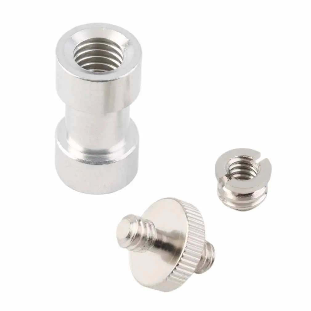 

1pcs Durable Male to Female Screw Adapter 1/4" 3/8" Mount Set Thread Screw Adapters Convert for Camera Tripod Light Stand