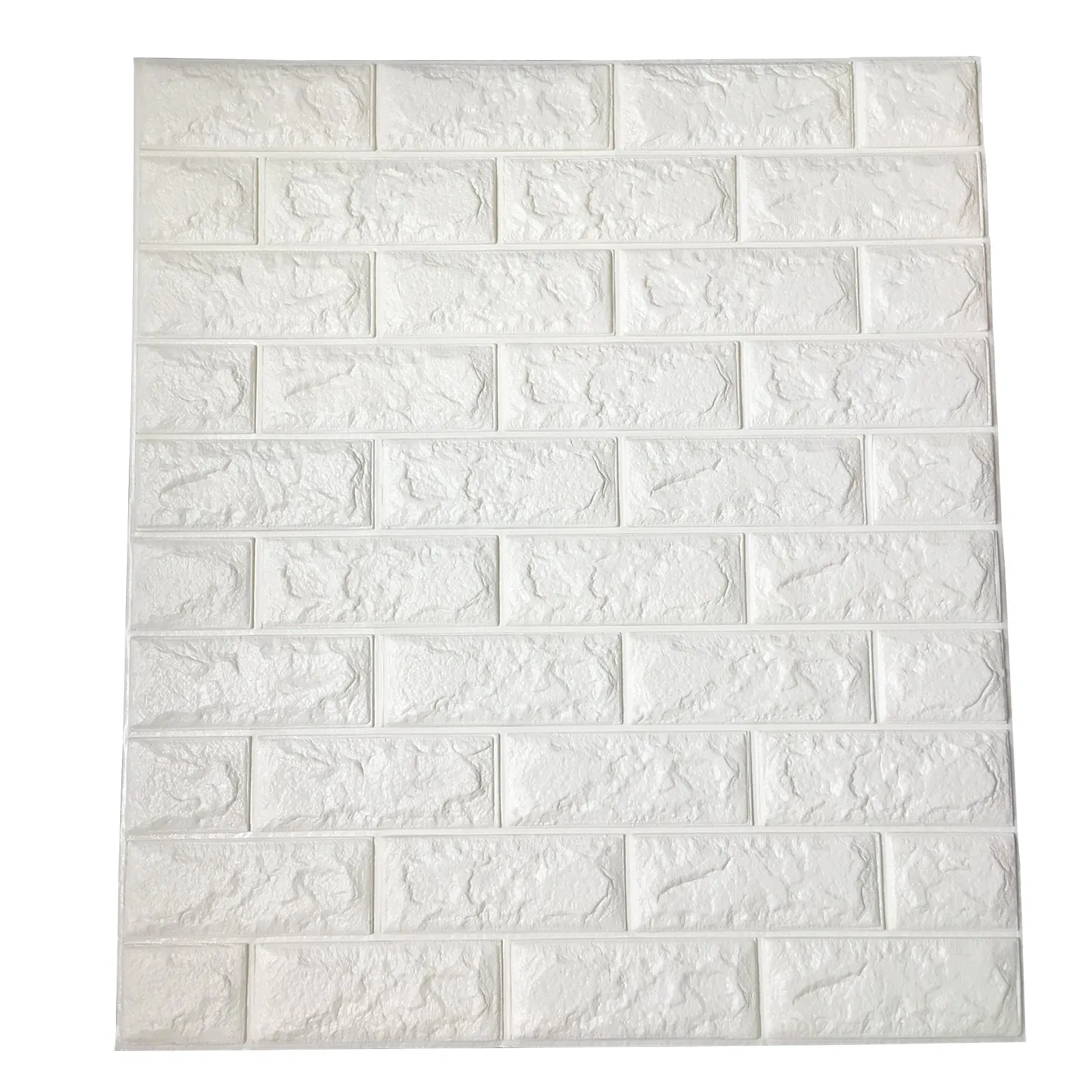 3D настенные панели для ТВ/дивана белые кирпичные обои декора стен 2 52 фута х 3