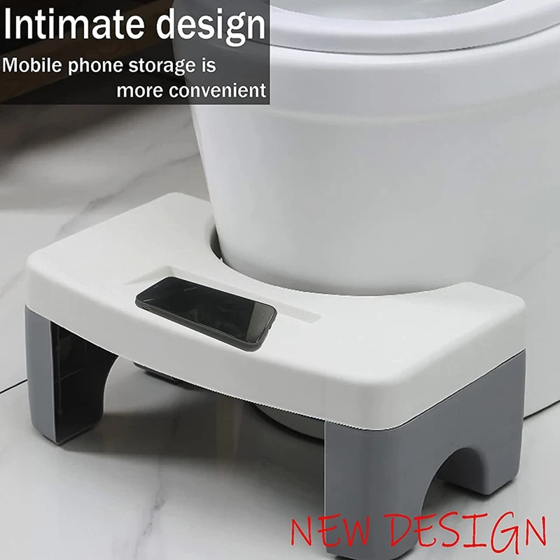 Toilet Stool Poop Adult Foldable Step Easy Wash and Store Spliceable Squatting |