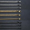 Vnox 3-11mm Chunky Miami Curb Chain Bracelet for Men, Stainless Steel Cuban Link Chain Wristband Classic Punk Heavy Male Jewelry 5