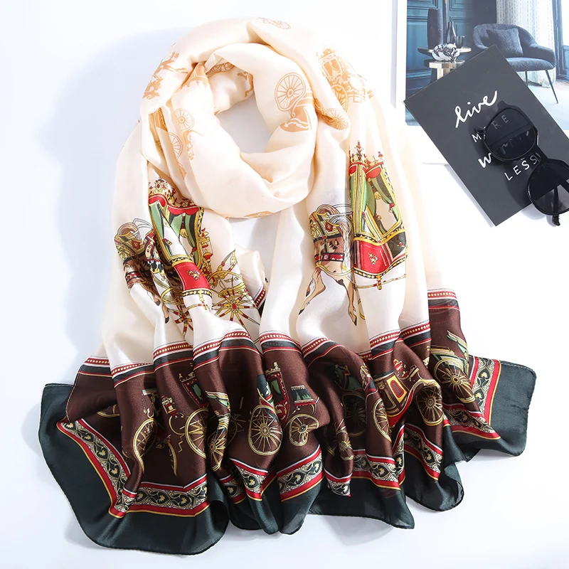 Новый дизайн брендовый весенний осенний зимний женский шарф Гладкий цветок