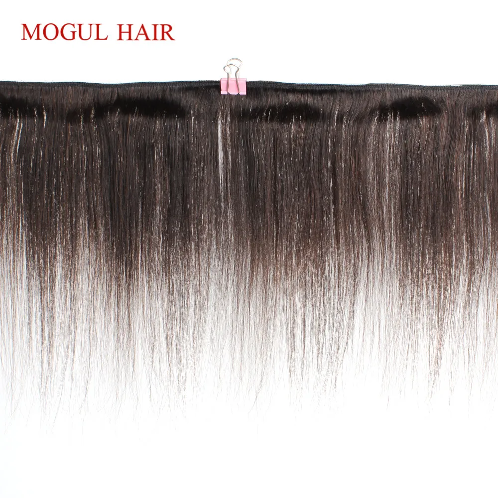 MOGUL волосы 50 г/шт. 4 пучка с 2x6 Ким К кружево Закрытие темно-коричневый бразильский прямой не Реми человеческие волосы Natual цвет 10-16 дюймов короткий Боб Стиль