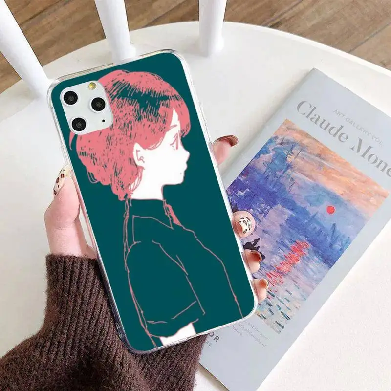 Motirunner Cool Girl Portrait черный чехол для телефона Корпус IphoneX XS 11 11Pro 5 5s SE 6 6s Plus 7 8 2020 -