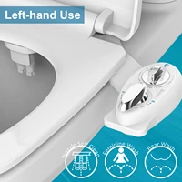 atalawa aw780 left hand use non electric bidet toilet seat attachment bathroom muslim shower dual self cleaning nozzle sprayers