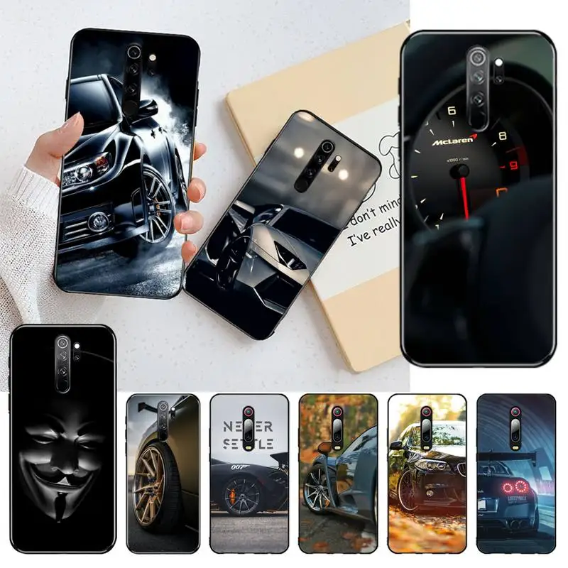 CUTEWANAN автомобильный мягкий силиконовый черный чехол для телефона Redmi Note 8 8A 7 6 6A 5 5A