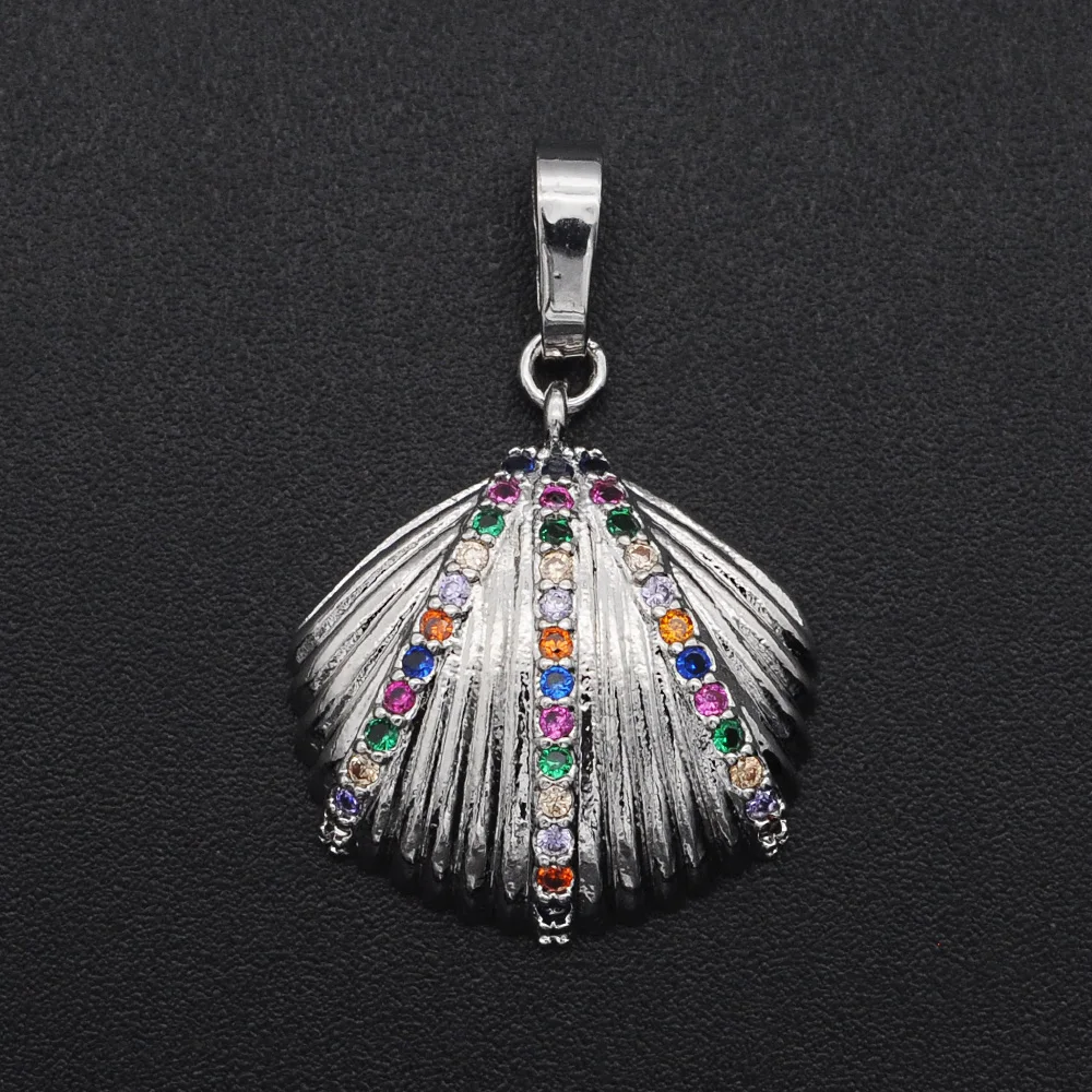 DIY CZ Dolphin Charms Wholesale Starfish Necklace Pendant Turtle Crab Zircon Connector for Fish Shell Jewelry Making image 2