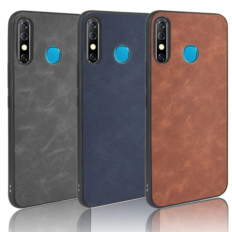 Для Infinix Hot 8 Hot8 X650 Чехол Мягкий Роскошный из искусственной кожи защитный
