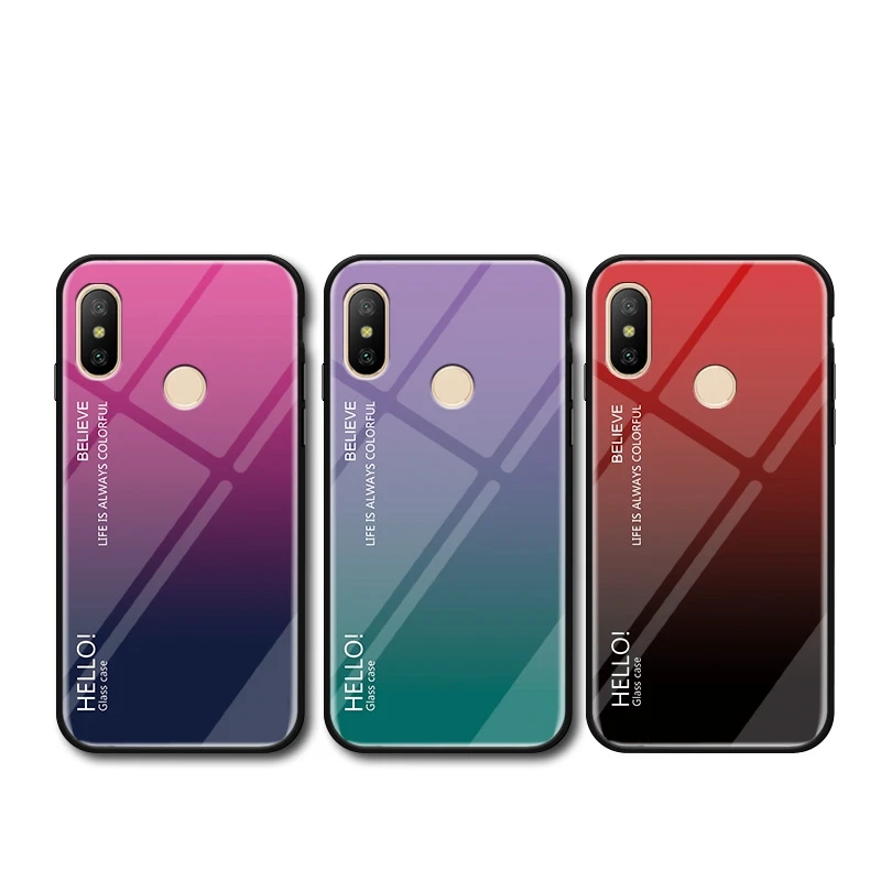 Чехол из закаленного стекла UPaitou для Xiaomi Redmi Note 5 Pro Plus 5A Prime мягкий чехол ТПУ с
