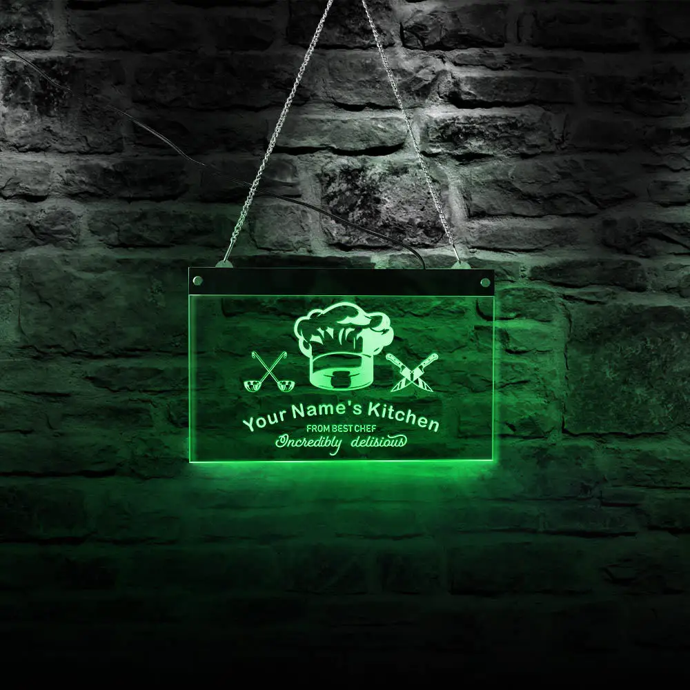 Невероятно вкусный декор для кухни шеф-повара светодиодная неоновая вывеска на