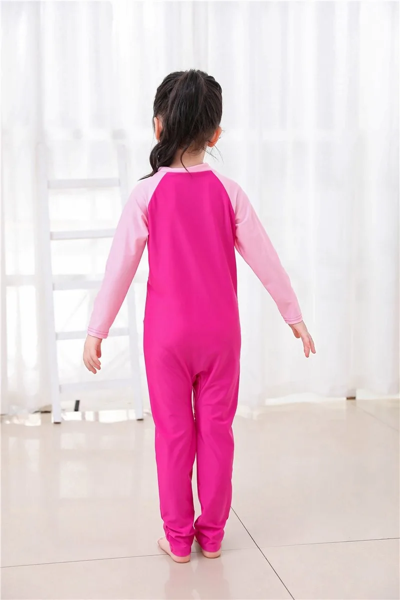 Купальный костюм для девочек мусульманский ислам детские цельные костюмы