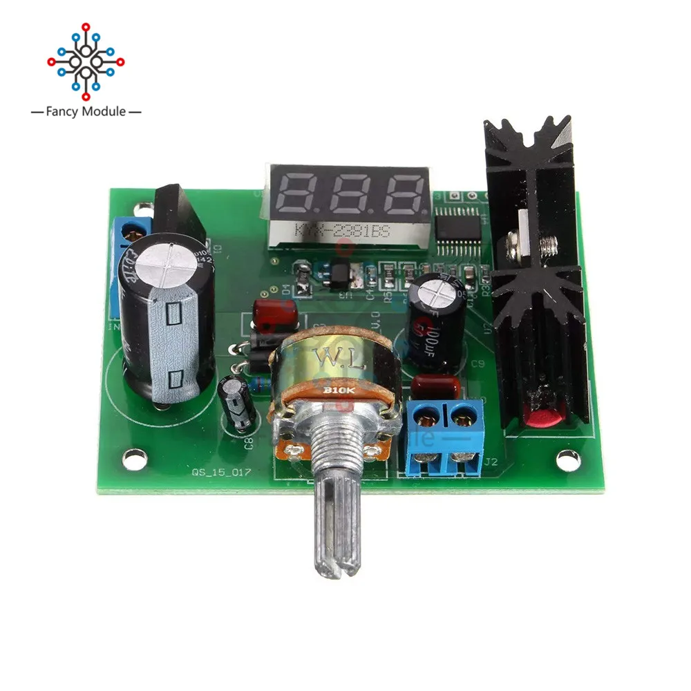 Diymore LM317 AC 0-22A/DC 0-30 в к DC 1,25-28 в 2A понижающий преобразователь модуль стабилизатор напряжения Вольтметр для Arduino