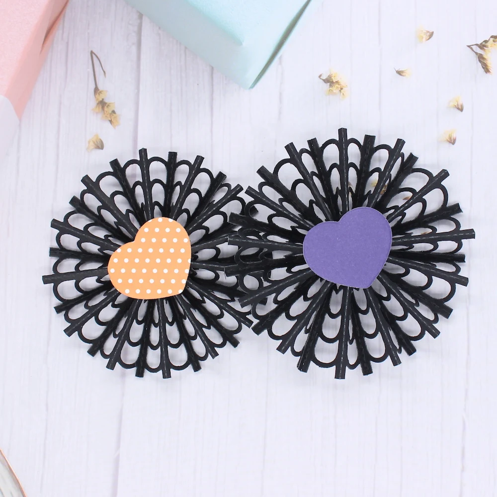 

KSCRAFT Spider Web Rosette Metal Cutting Dies Stencils for DIY Scrapbooking Decorative Embossing DIY Paper Cards
