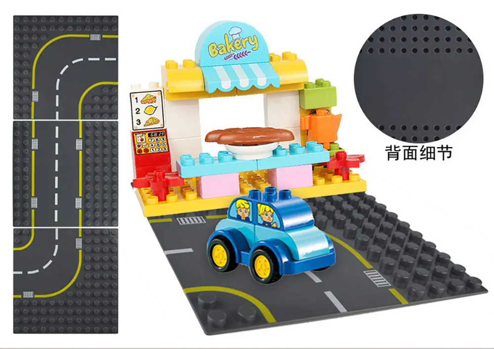 Большой размер Классическая Базовая доска строительные блоки кирпич 16*32 точек