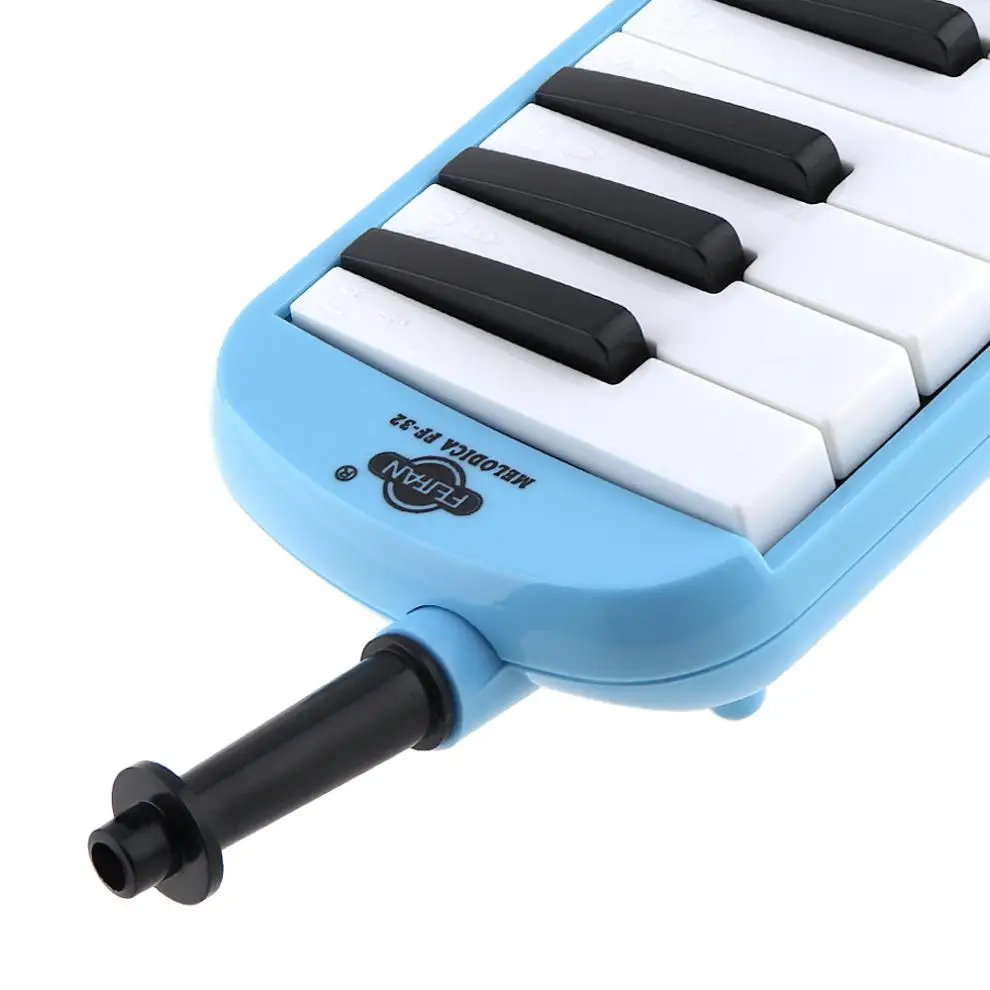 32 Key Blue Harmonica Melodica Teaching Instrument with Deluxe Carrying Case for Beginner Keyboard Instruments images - 6
