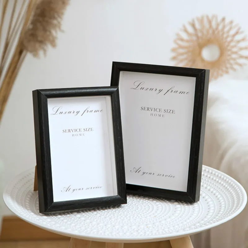 

Modern Canvas Picture Frame Gallery Wood Nordic Poster Display Stand Photo Frame Wall Art Quadros Decorativos Home Decor DE50HK