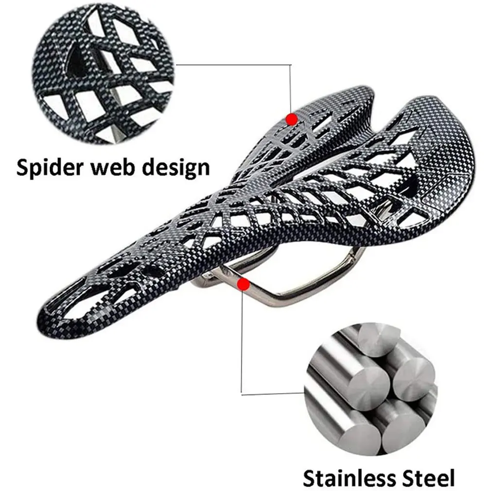 

Bicycle Saddle Mountain Road Carbon Fiber Racing Bike Riding Hollow Saddle Seat MTB Bike Parts Cycling Equipment