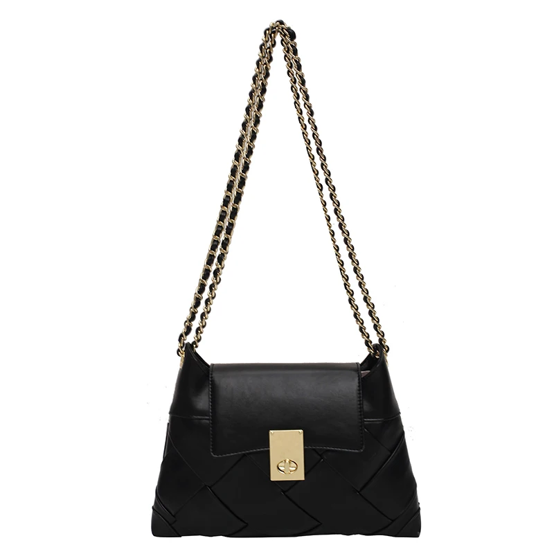 

Small Weave PU Leather Crossbody Bags For Women 2020 Solid Color Shoulder Handbags Female Travel Women's Branded Hand Bag