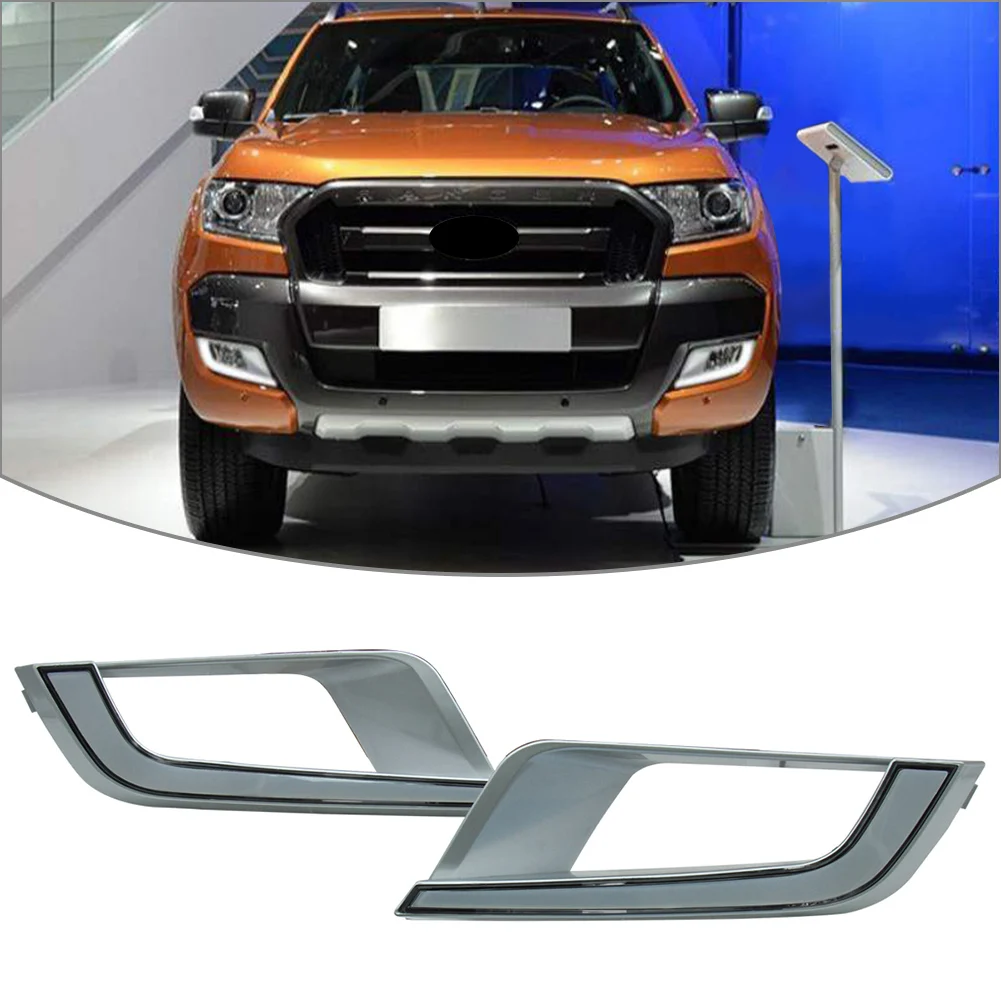 

Dual Color LED DRL For Ford Ranger T6 Mk2 Wildtrak 2016 2017 Turn Signal Lamp Indicator Daytime Running Lights Car-styling