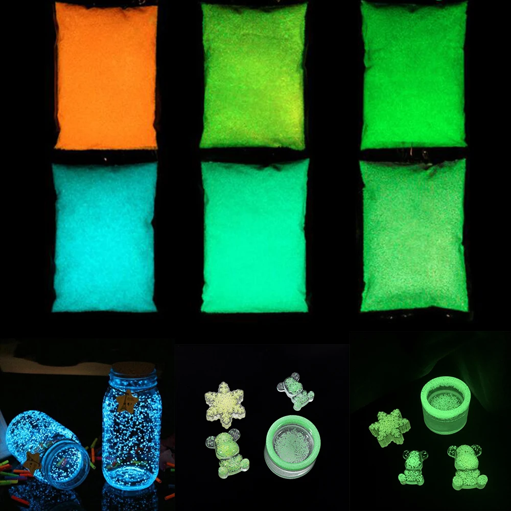 20-50 г/лот светящийся песочный камень Флуоресцентные супер светящиеся частицы